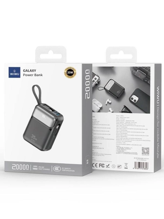 WiWU 8813 Galaxy Power Bank 20000mAh 35W, портативный аккумулятор