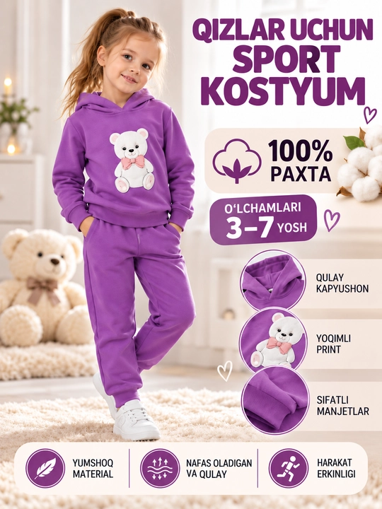 Qizlar uchun sport kiyimlari, ikkilik qizlar uchun - 