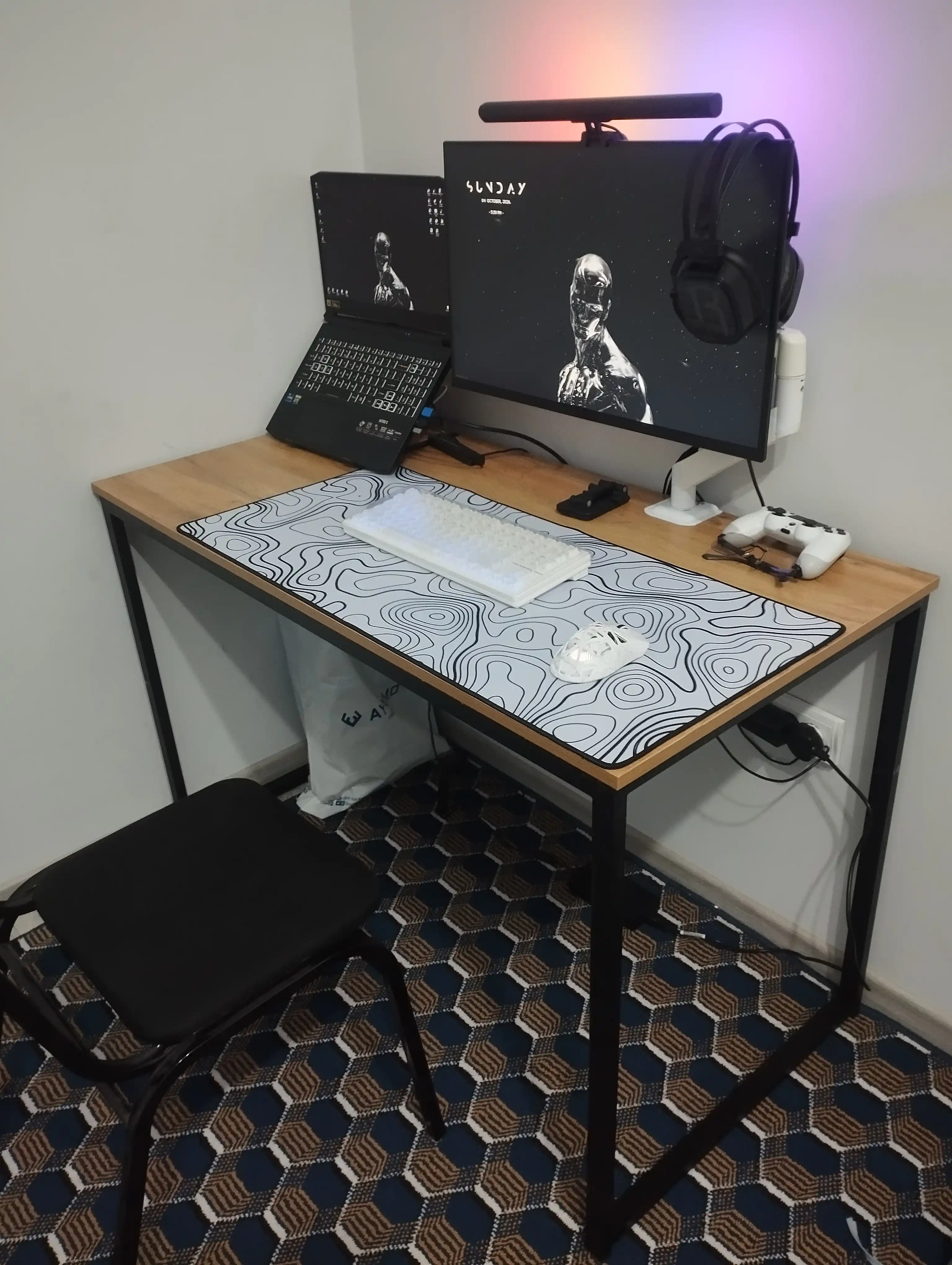 Ofis uchun standart stol 120x60, balandligi 76 sm, profili 3x2 , ish stoli