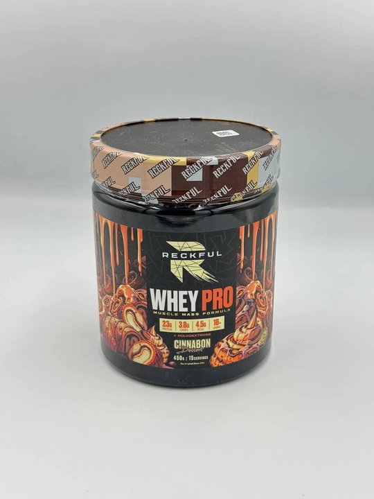 Reckful Whey+Polydextrose, 450 г, 15 порций, вкус Синабон
