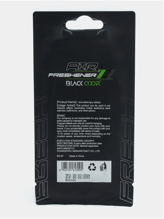 Mashina, uy, ofis uchun "BLACK ODOR" xushbo‘ylantiruvchisi va xushbo‘ylantiruvchisi