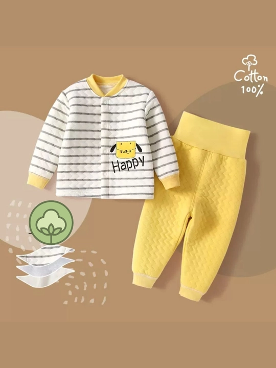 Детский комплект из муслина MASCOTBABY, 100% хлопок, кофта и штаны, для дома и сна