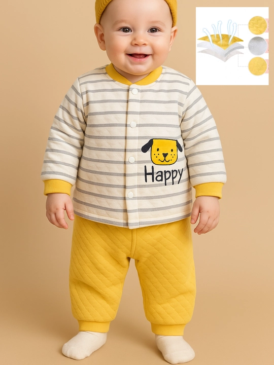 Bolalar uchun muslin komplekti MASCOTBABY, 100% paxta, kofta va shim, uy va pijama uchun - 