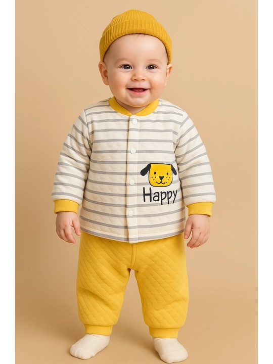 Детский комплект из муслина MASCOTBABY, 100% хлопок, кофта и штаны, для дома и сна