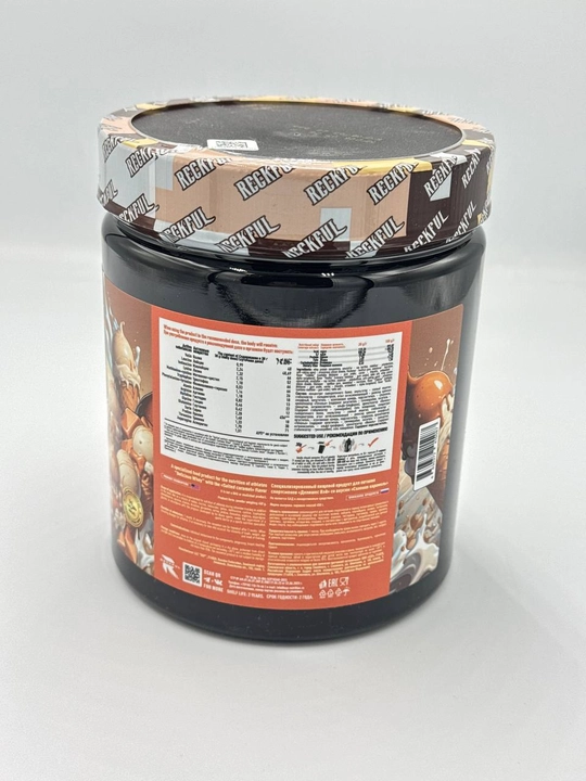 Reckful Whey+Polydextrose, 450 г, 15 порций, вкус Сольеный карамель