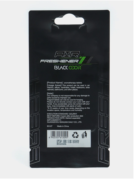 Ароматизатор, освежитель 'BLACK ODOR', для машины, дома, офиса