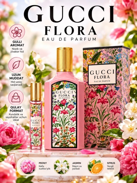 Gucci Flora для женщин, парфюмерная вода для девушек - 