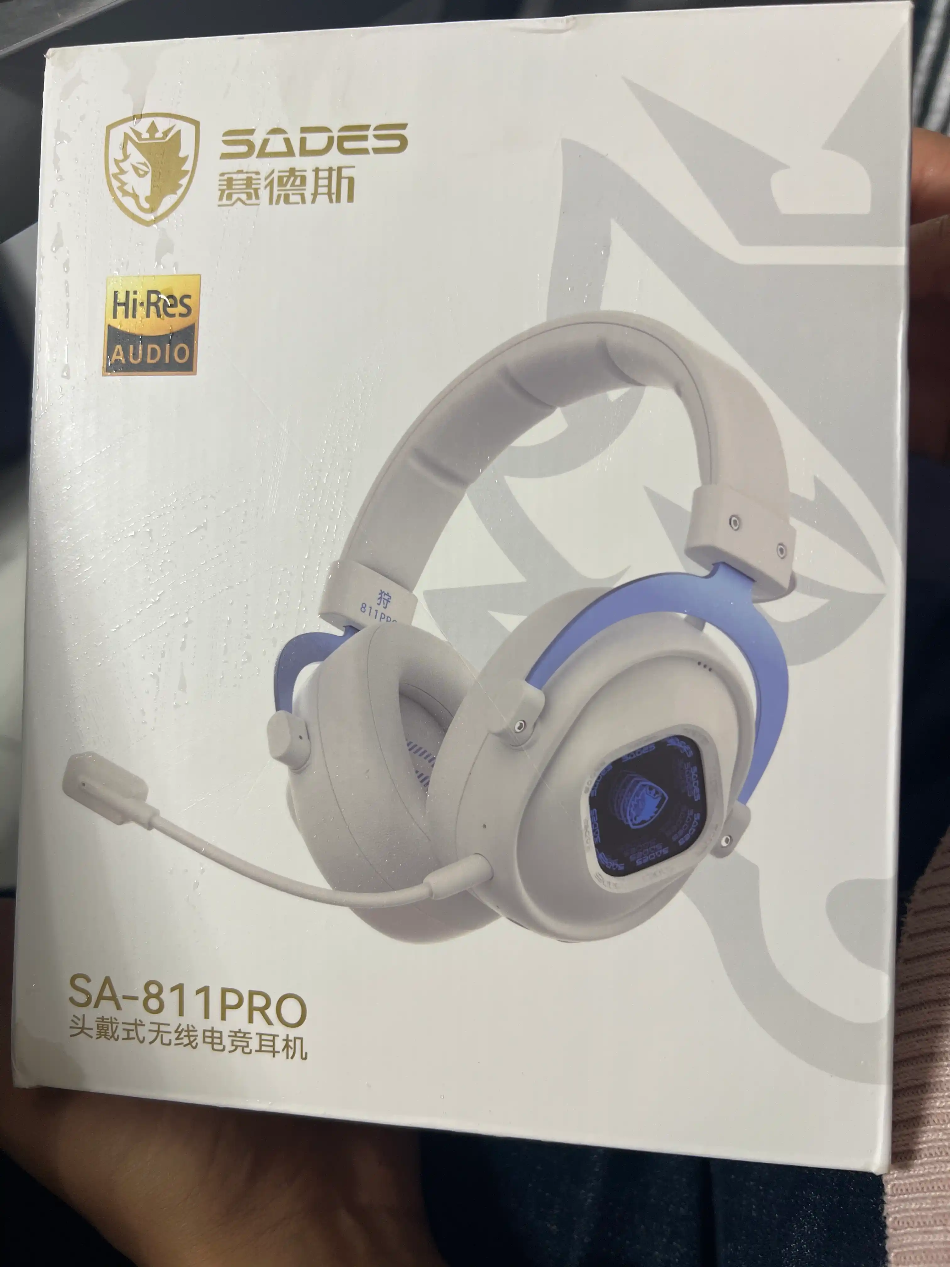 Mikrofon bilan simsiz o'yin naushnik, Bluetooth 6.1, 7.1 surround ovoz, past kechikish
