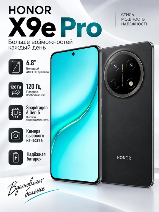 HONOR X9e Pro 5G - maksimal avtonomlikka e’tibor qaratilgan smartfon - 