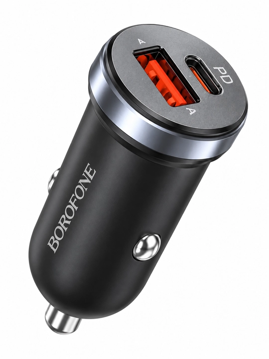 Автомобильное зарядное устройство BOROFONE BZ20, 38W, PD20W + QC3.0, 2 порта - 