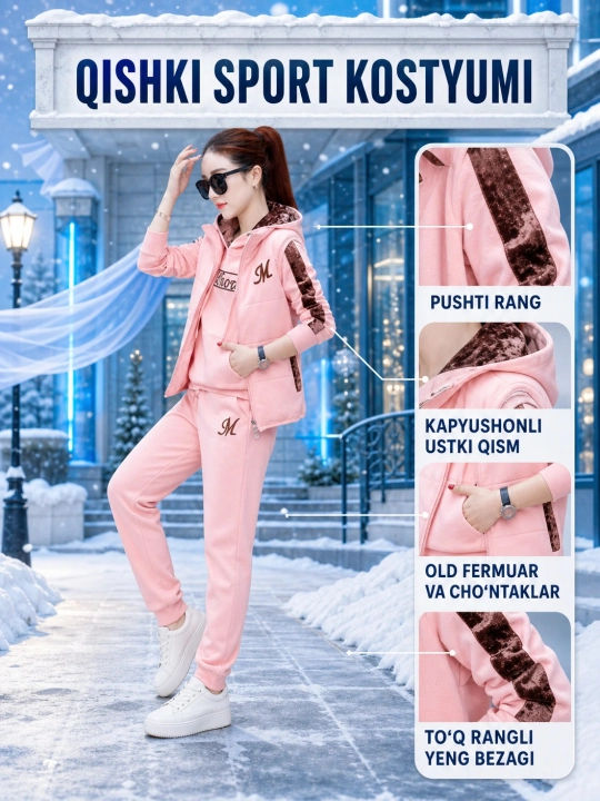 Ayollar qishki sport kostyumi - 