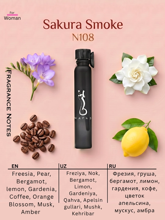 Nafas moyli atirlar toplami, 6 ta flakon, uzoq saqlanuvchi va yuqori sifatli