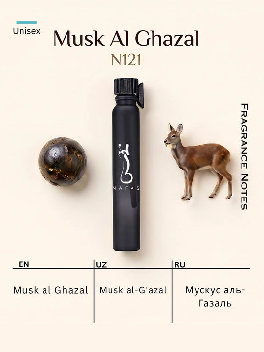 Nafas moyli atirlar toplami, 6 ta flakon, uzoq saqlanuvchi va yuqori sifatli