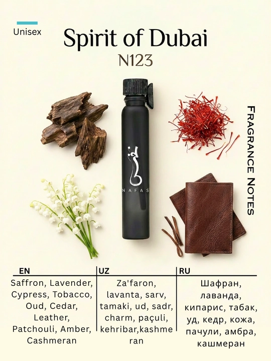 Nafas moyli atirlar toplami, 6 ta flakon, uzoq saqlanuvchi va yuqori sifatli
