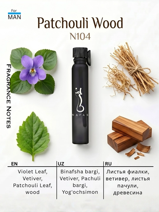 Nafas moyli atirlar toplami, 6 ta flakon, uzoq saqlanuvchi va yuqori sifatli