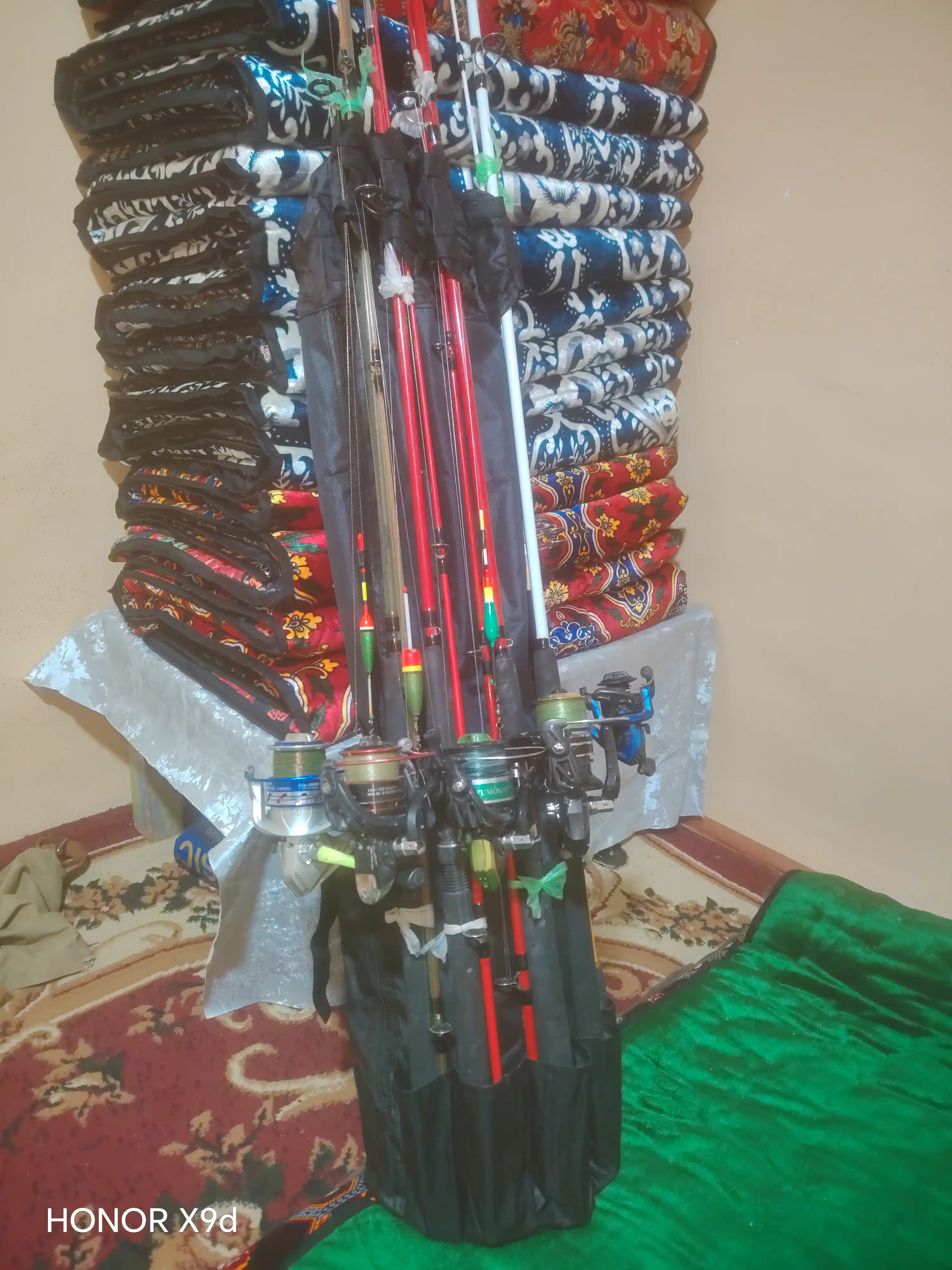 Baliq ovi uchun sumka, qarmoq uchun g'ilof, udochka uchun ryukzak, 123 sm