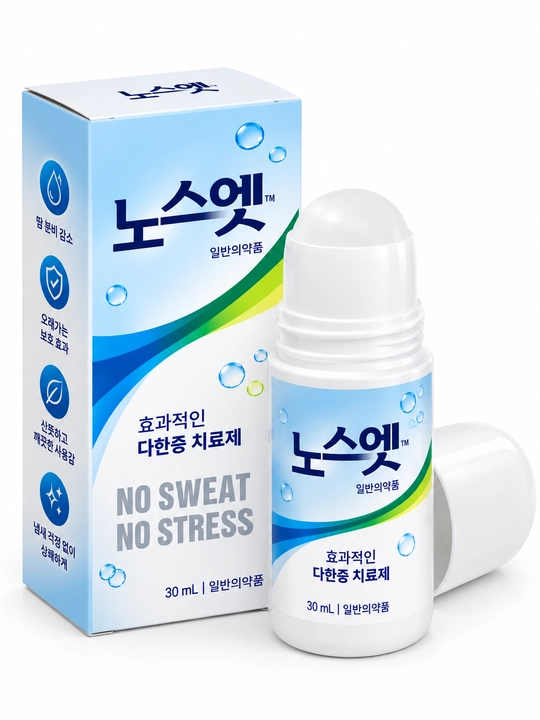 No Sweat No Stress rolikli antiperspirant 30 ml, terlash va hidga qarshi, 12% yoki 20%