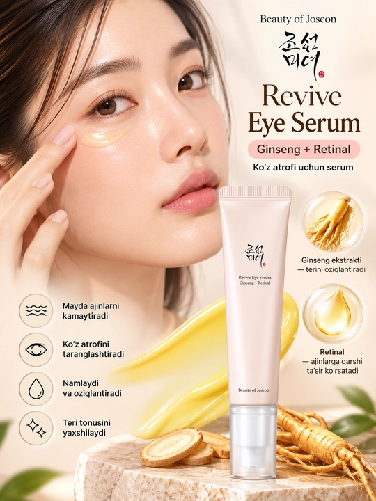 Beauty of Joseon Revive Eye Serum: Ginseng + Retinal — ko‘z atrofi serumi, 30 ml - 