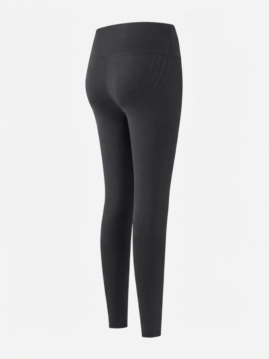 Elastik leggings, lasina, qorin ko'taruvchi fitnes yoga shimlari, qora rangda