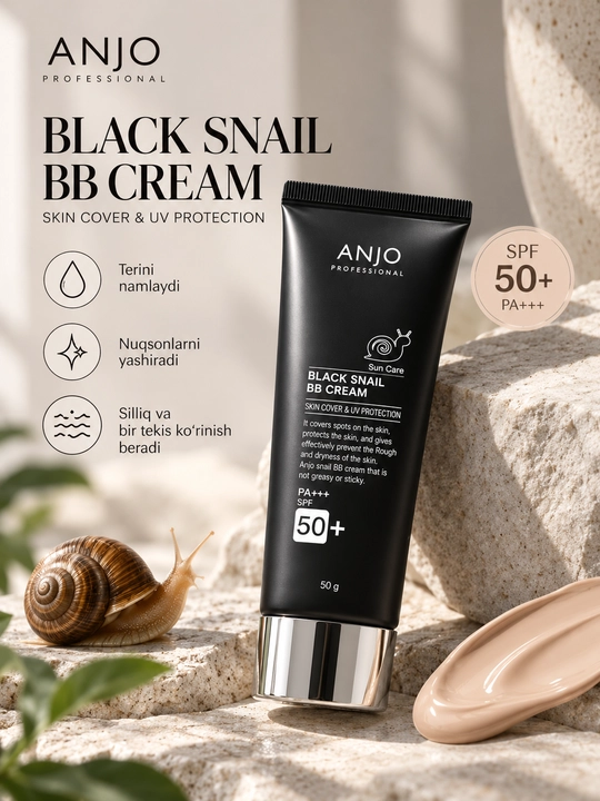 BB krem ANJO Professional Black Snail, SPF 50+ PA+++, 50 g