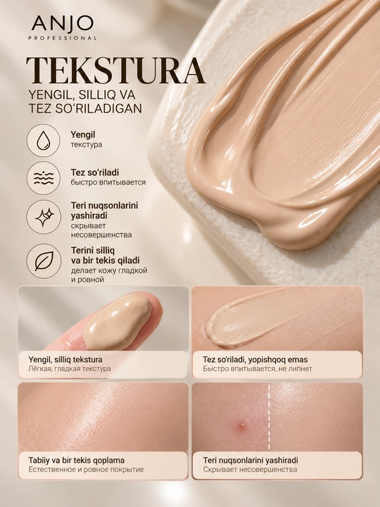 BB krem ANJO Professional Black Snail, SPF 50+ PA+++, 50 g