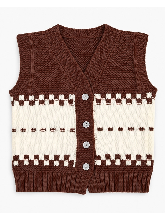 Kuz va qish mavsumi uchun bolalar jileti, o‘g‘il bolalar va qizlar uchun,trikotaj,tugmali