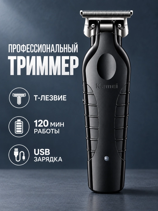 Триммер для волос и бороды, машинка для стрижки и окантовки - 