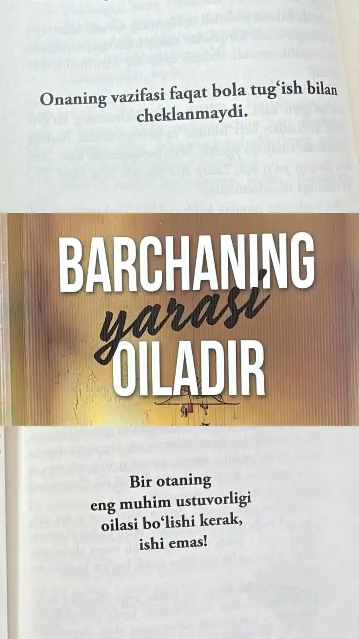 Barchaning yarasi oiladir