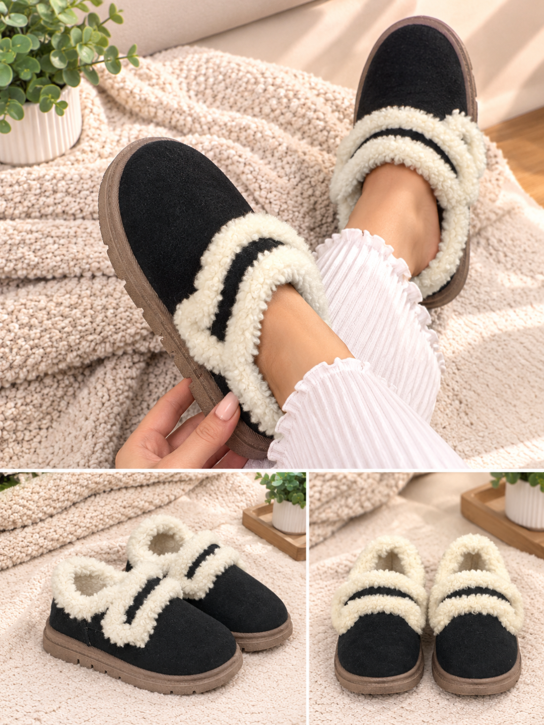 Женские меховые угги для осени и зимы, размеры 36-40 - 
