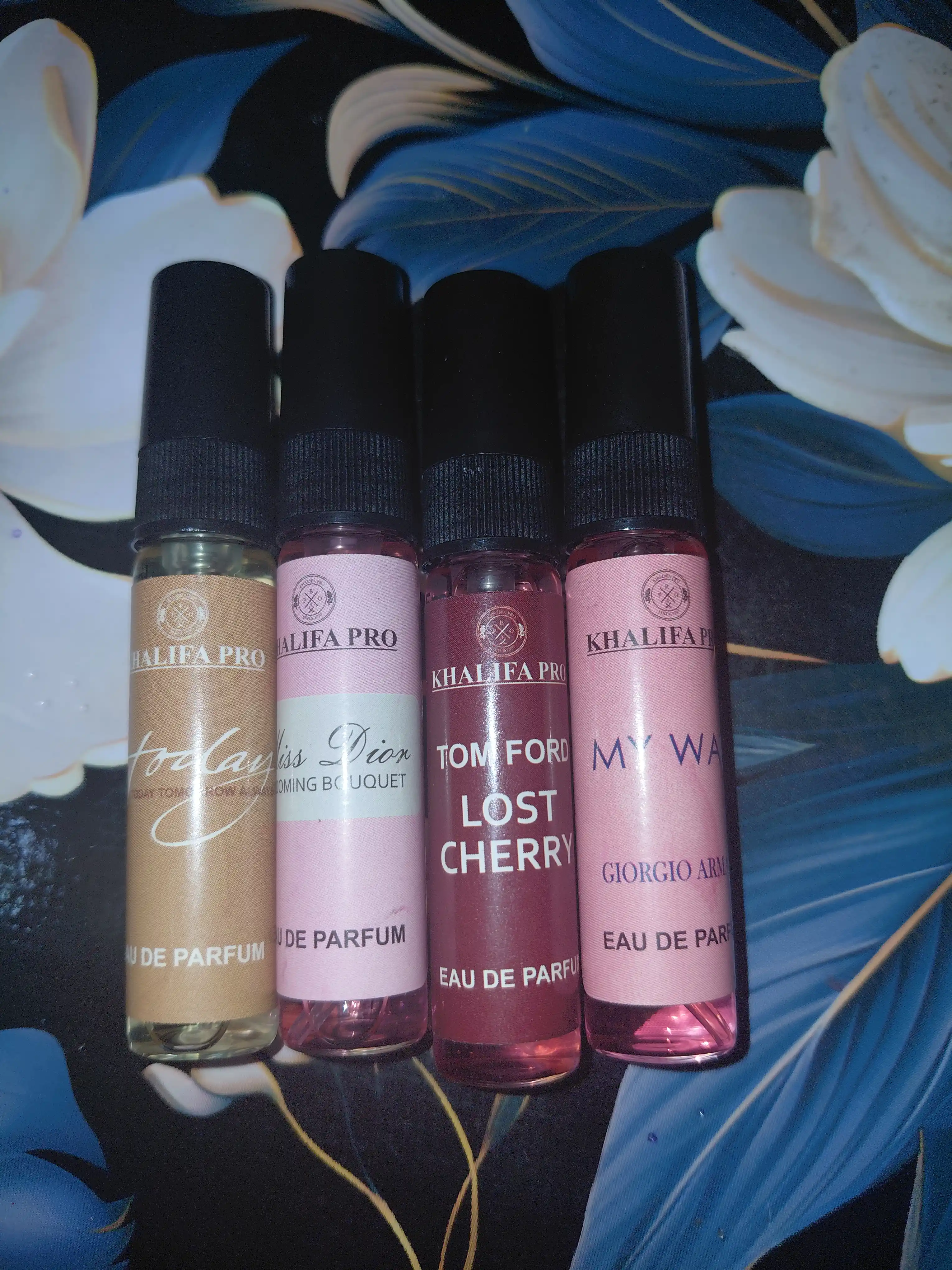 Atirlar ayollar uchun Lost Cherry, My Way, Miss Dior, Gucci Flora, Avon Today