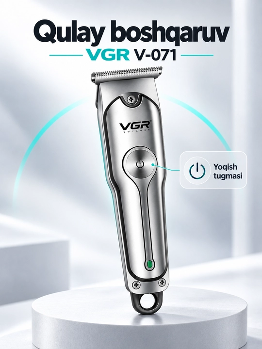 VGR trimmer, soch va soqol olish mashinkasi