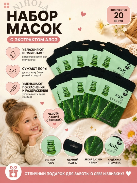 Маски тканевые для лица,маска,набор,5 и 10 штук,коллаген,питательная,увлажняющая,25 мл