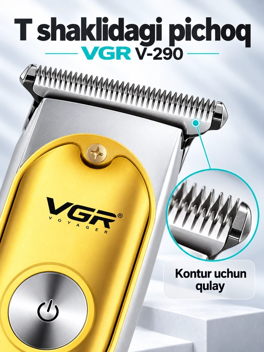VGR trimmer, soch va soqol olish mashinkasi