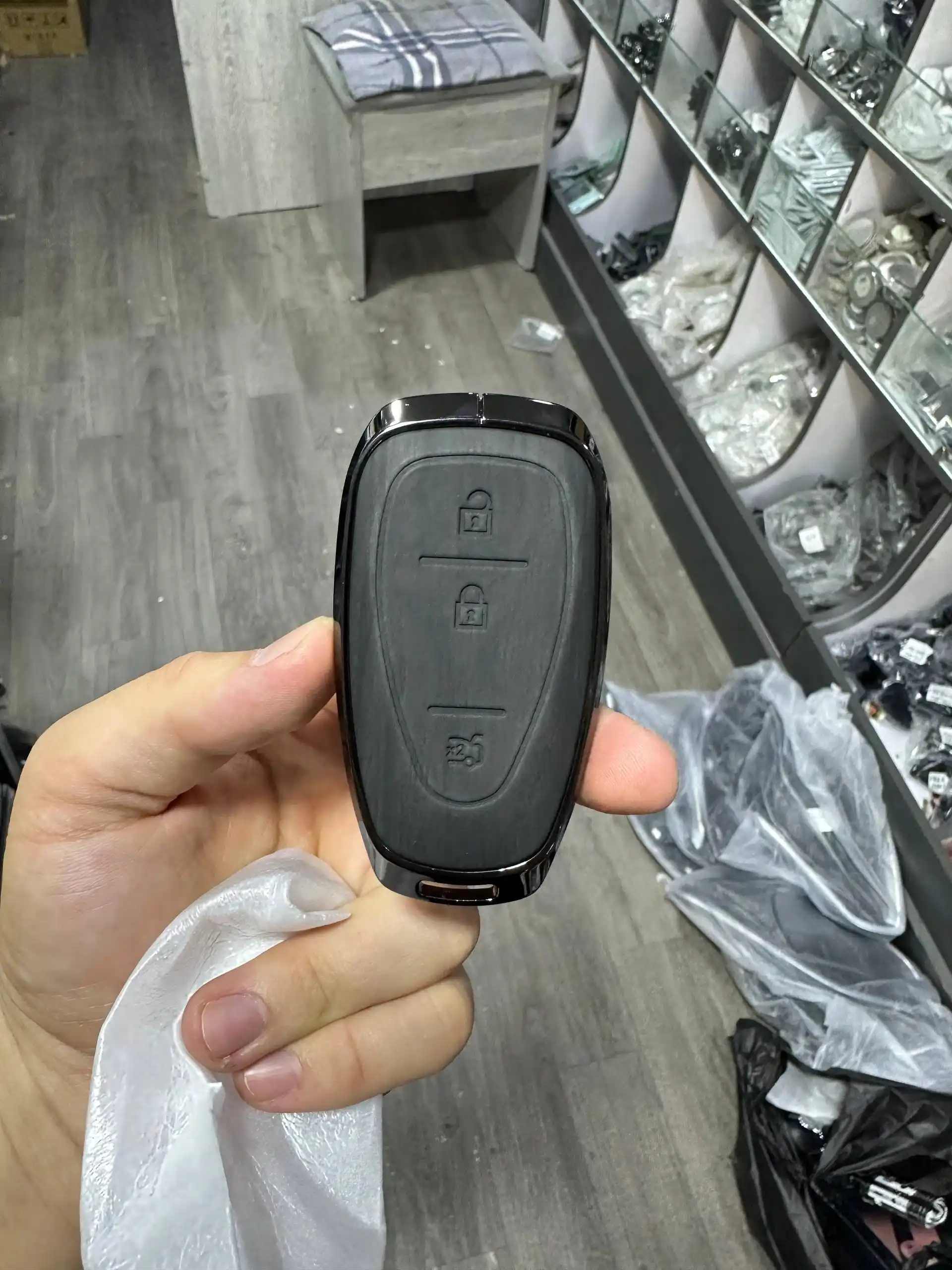 Чехол для пульта BYD, Yuan Up, Onix, Cobalt, Tracker 2, Chazor,Malibu из алюмини и экокожи