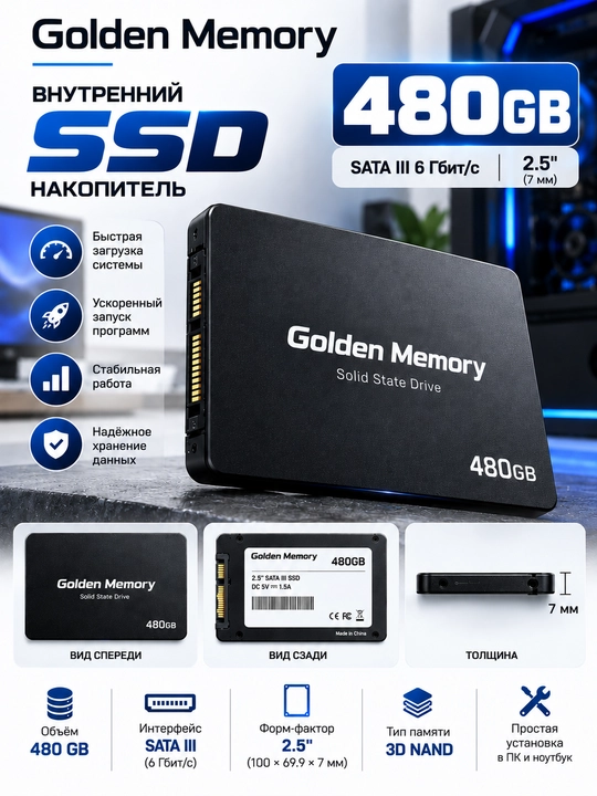 Внутренний Накопитель SSD SATA GMOG
