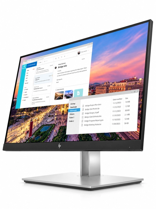 Монитор HP EliteDisplay E23 G4 23″ IPS, Full HD, 5 мс, HDMI, DisplayPort, VGA, Silver
