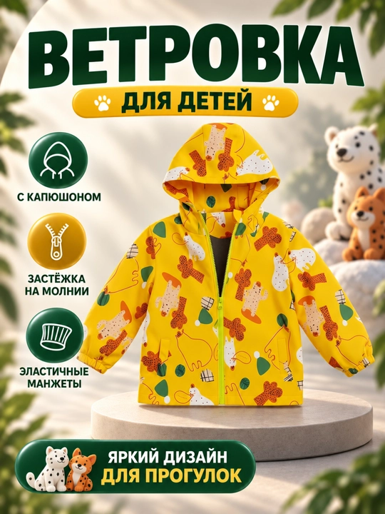O‘g‘il bolalar uchun yelpig‘ich, bahor va kuz uchun yengil kurtka