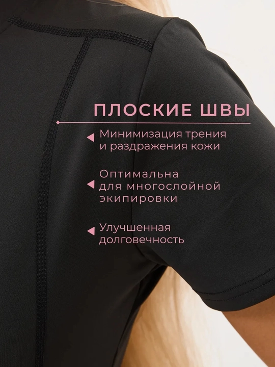 Фитнес одежда, SlimFit женская спортивная, рашгард, футболка