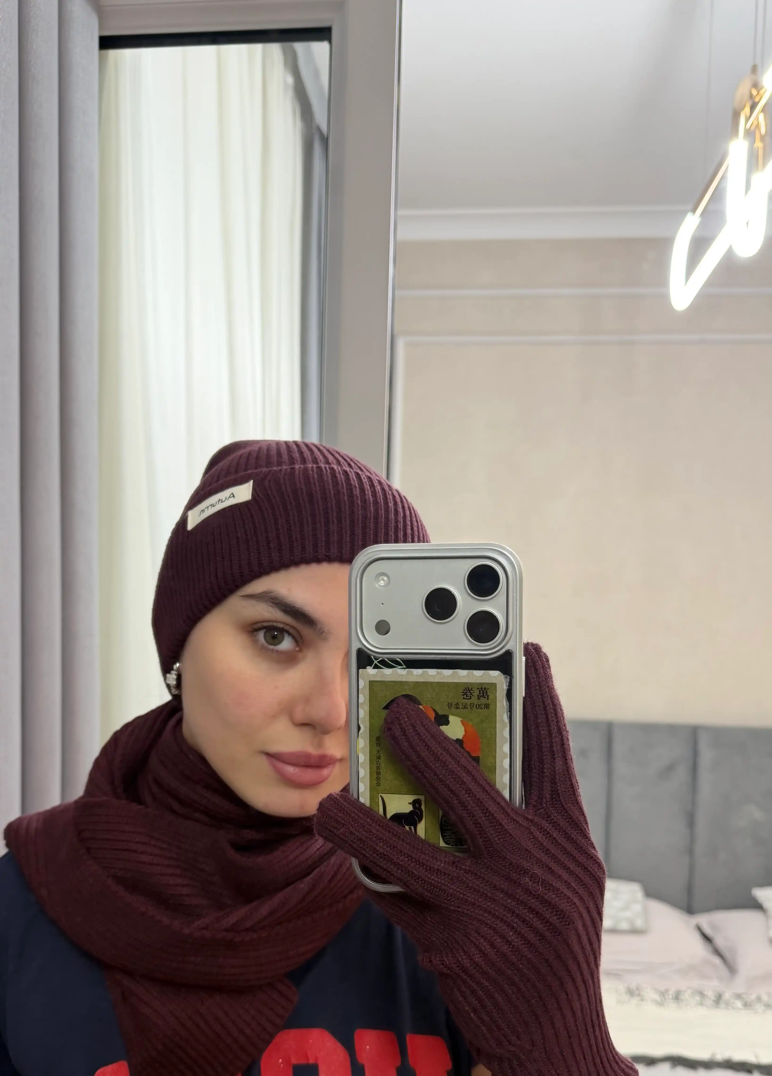 Ayollar uchun issiq Shapka, qo‘lqop va sharf — yumshoq, iliq va qulay qishki to‘plam