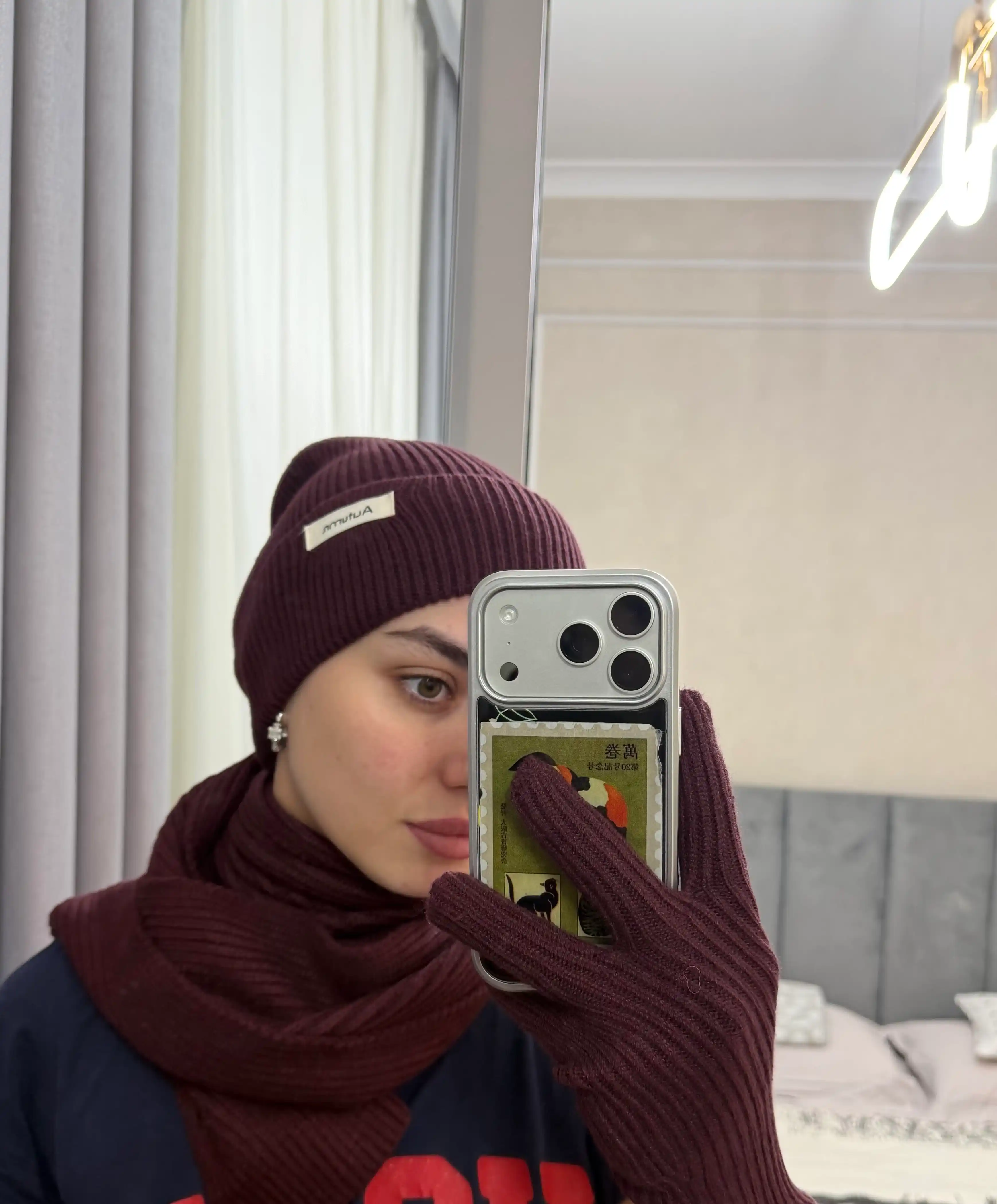 Ayollar uchun issiq Shapka, qo‘lqop va sharf — yumshoq, iliq va qulay qishki to‘plam