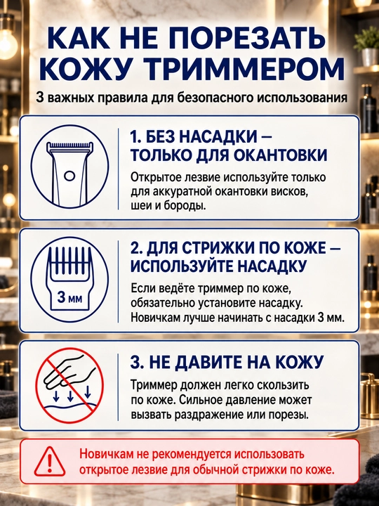 Триммер машинка для стрижки волос и бороды