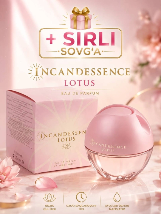 Parfyumlangan suv Incandessence LOTUS, 50 ml - 
