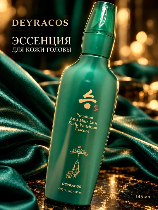 Корейская эссенция для кожи головы DEYRACOS Premium Anti-Hair Loss Scalp Nutrition Essence - 