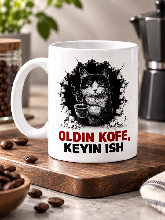 Giftory mem va kulgili yozuvli sovg‘a krujka, prikol dizaynlar, 330 ml