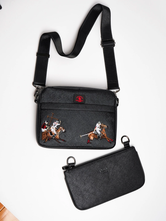Santa Barbara Polo & Racquet Club мужская барсетка сумка, клатч для ноутбука и документов