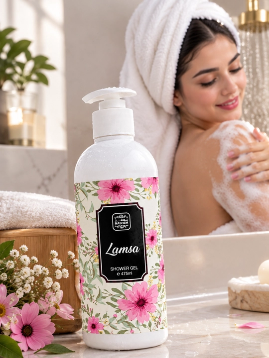 Lamsa dush geli 475 ml - kundalik parvarish uchun nafis gul iforli