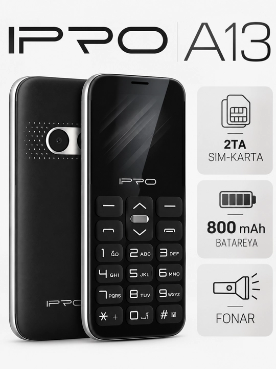IPRO A13 GSM компактный кнопочный телефон, Dual SIM, удобный для пожилых