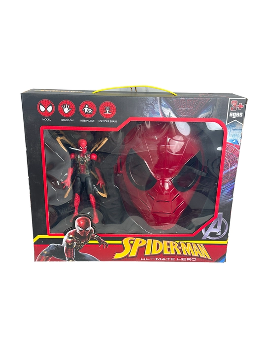 Набор Spider-Man: маска и фигурка героя для детей, сюжетная игра, подарок, от 3 лет, детям - 