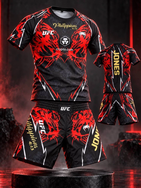 MMA, boks, fitnes va mashg‘ulotlar uchun UFC futbolkasi va shortigi, sport to‘plami