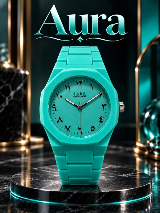 Мужские наручные часы Aura — классический дизайн, арабские цифры, кварцевый механизм - 